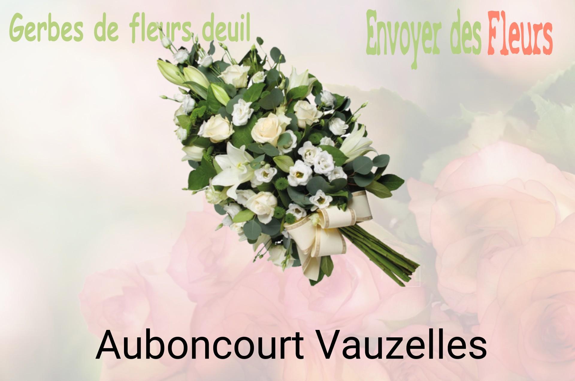 Gerbe de fleurs de deuil livrée à Auboncourt-Vauzelles